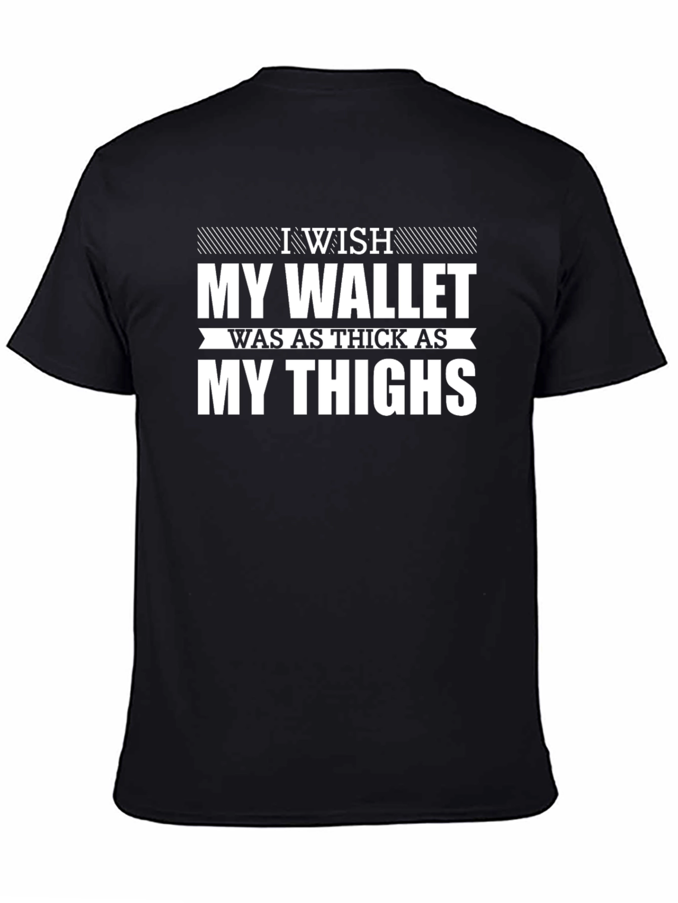Funny Thick Thighs Graphic Tee - Unisex Black T-Shirt