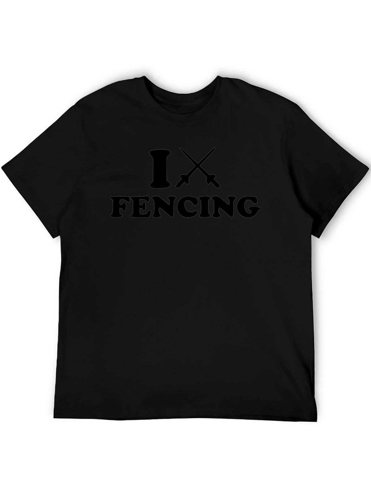 I Fencing Black T-Shirt