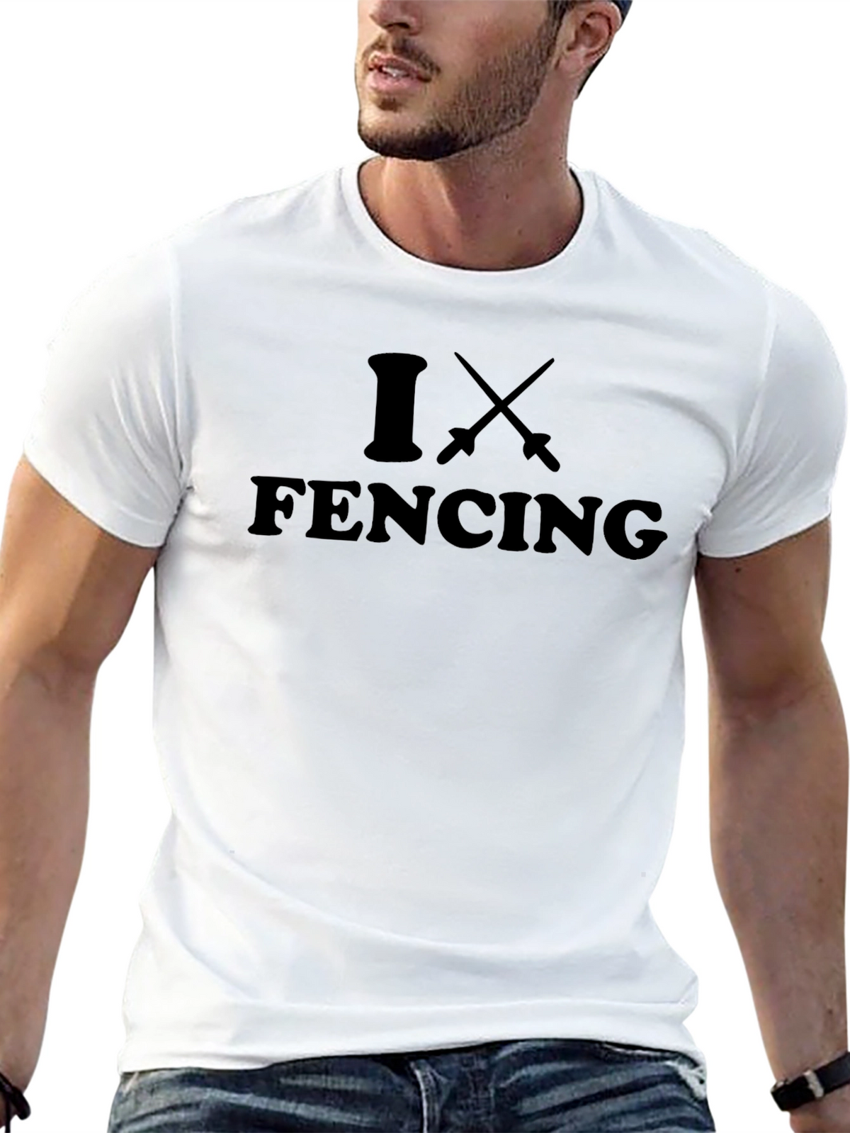 I Fencing Black T-Shirt