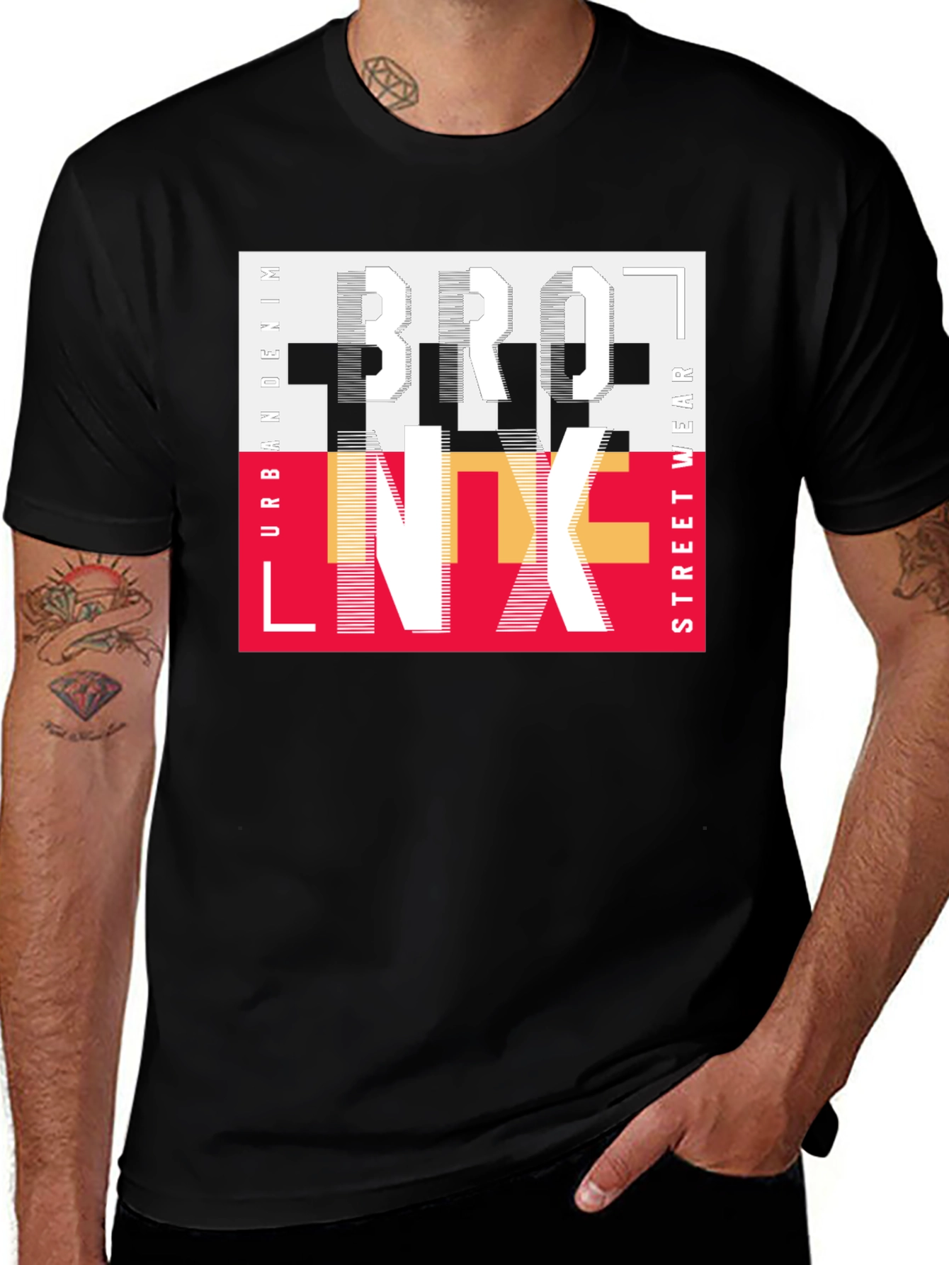 Bronx Graphic Print Crew Neck T-Shirt