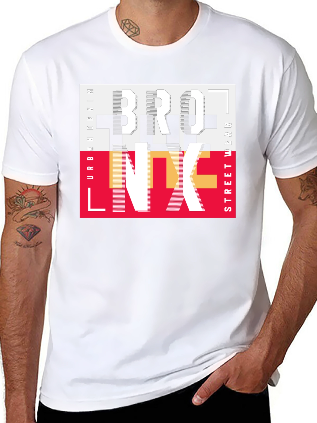 Bronx Graphic Print Crew Neck T-Shirt