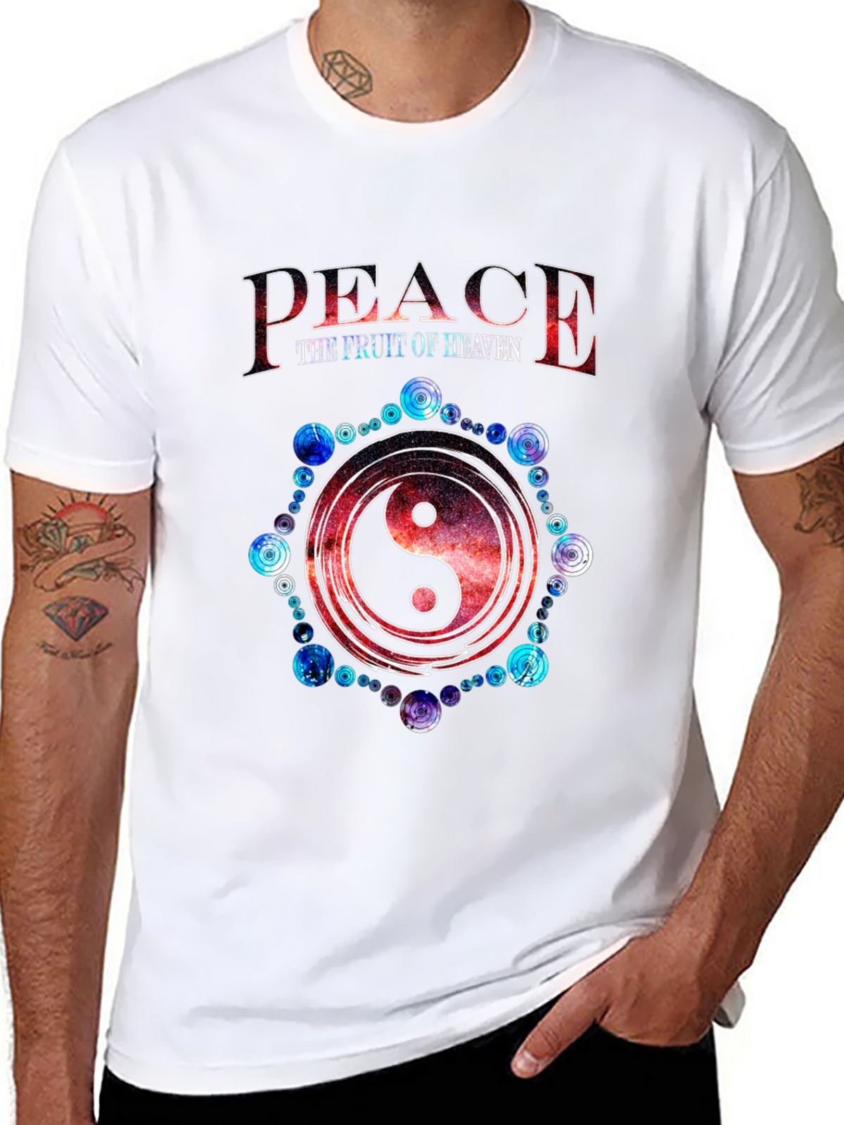 Peace the Fruit of Heaven Yin Yang T-Shirt