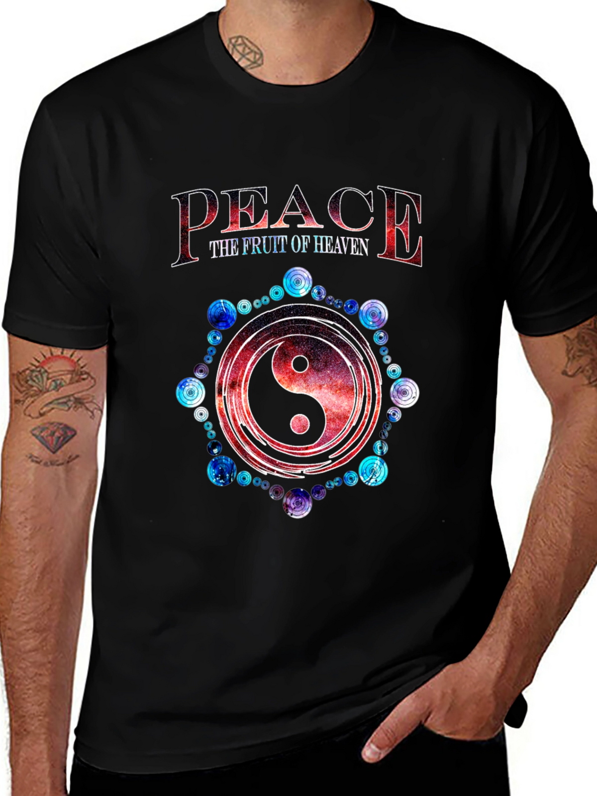Peace the Fruit of Heaven Yin Yang T-Shirt