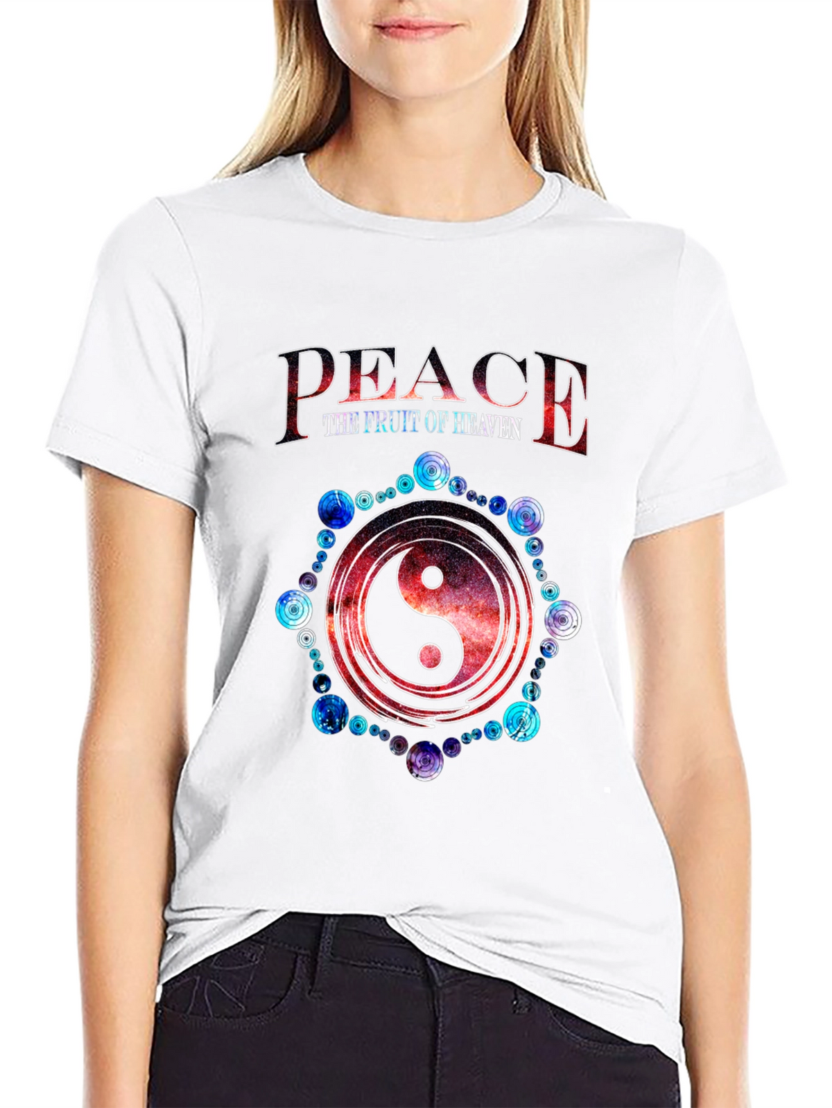 Peace the Fruit of Heaven Yin Yang T-Shirt