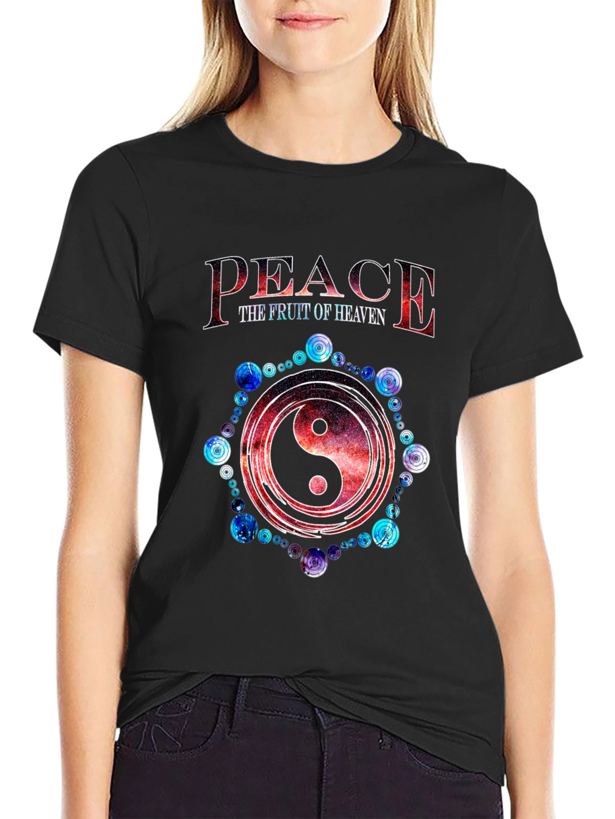 Peace the Fruit of Heaven Yin Yang T-Shirt