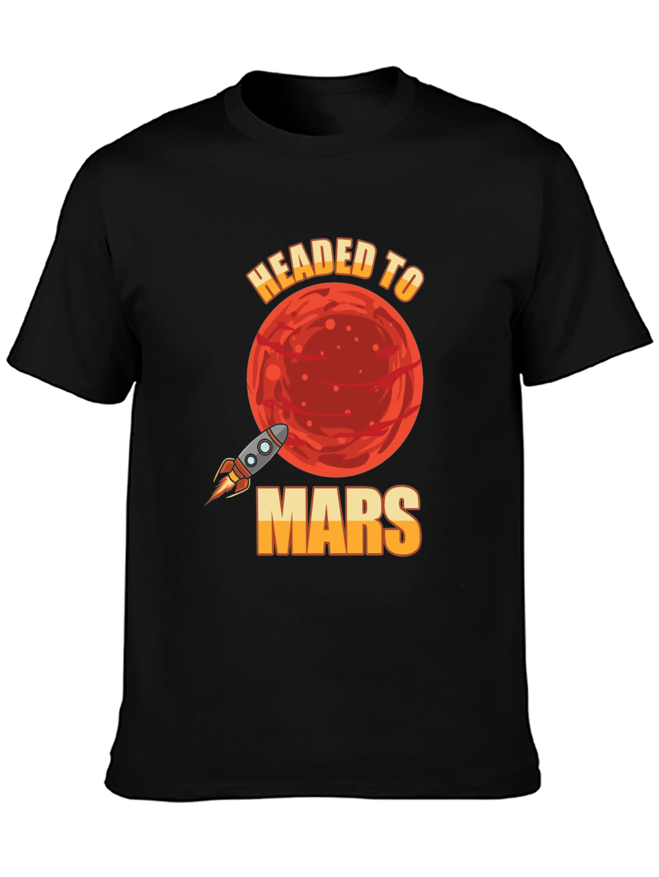 Headed to Mars T-Shirt - Space Rocket Graphic Tee
