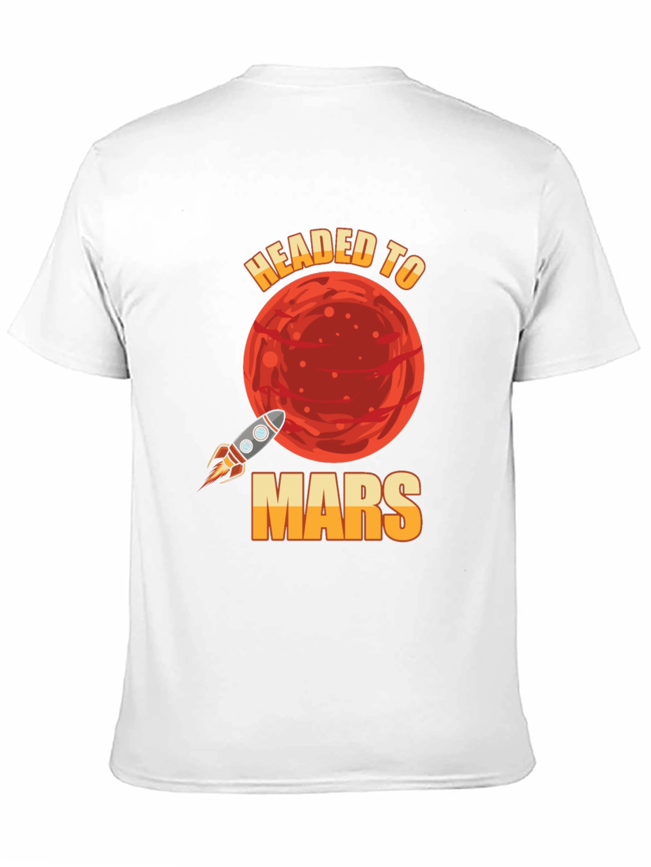 Headed to Mars T-Shirt - Space Rocket Graphic Tee