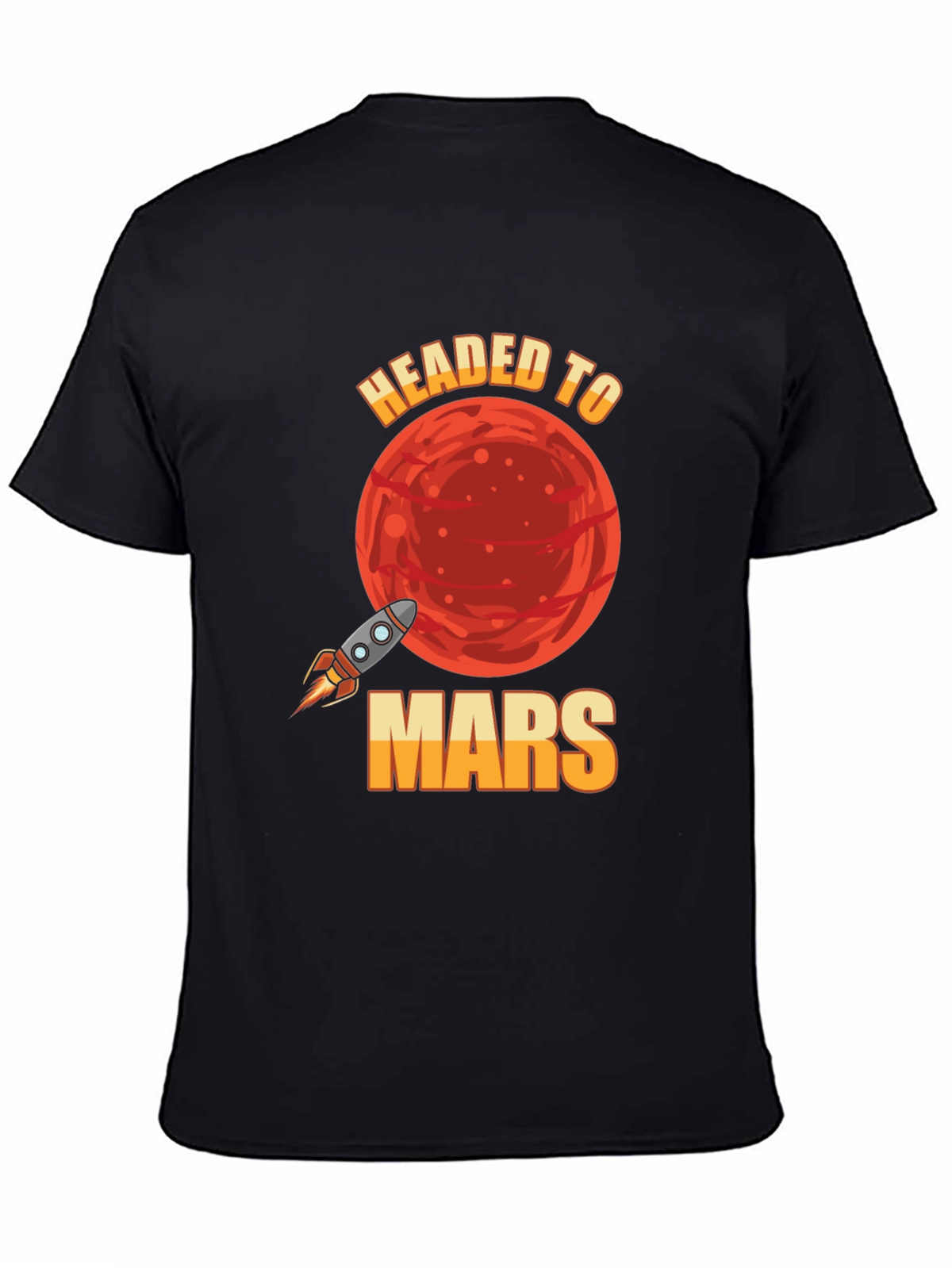 Headed to Mars T-Shirt - Space Rocket Graphic Tee