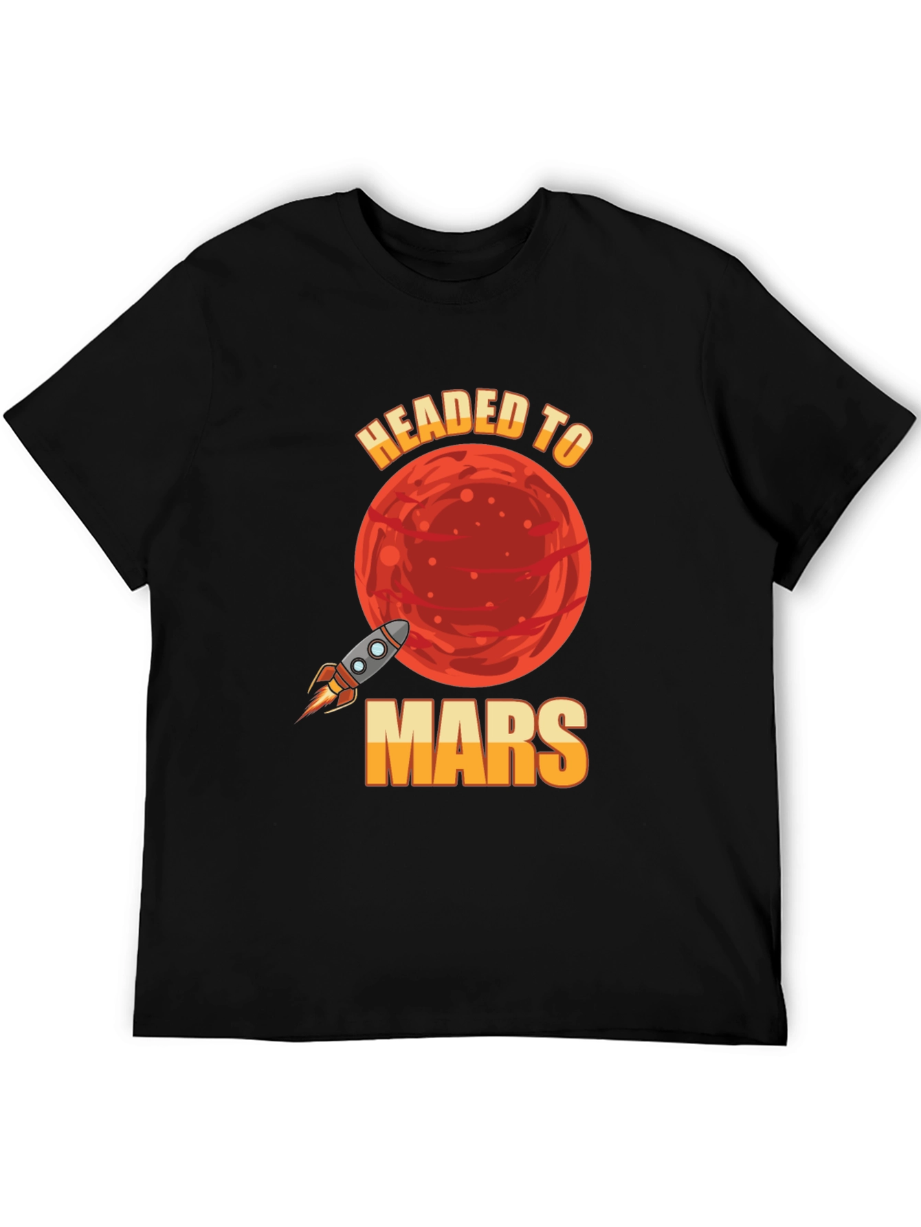 Headed to Mars T-Shirt - Space Rocket Graphic Tee