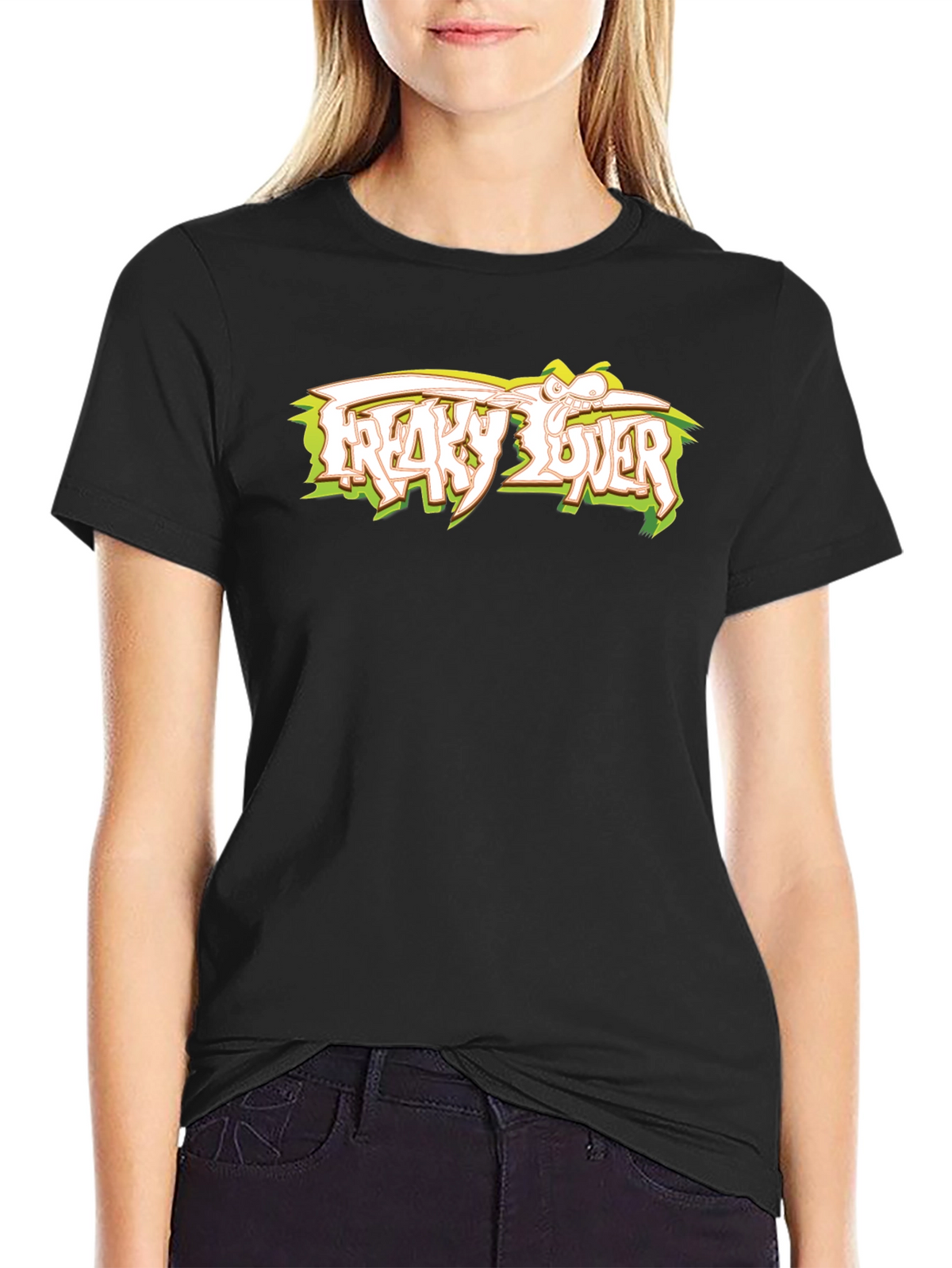 Freaky Lover Graphic Tee - Black Cotton T-Shirt
