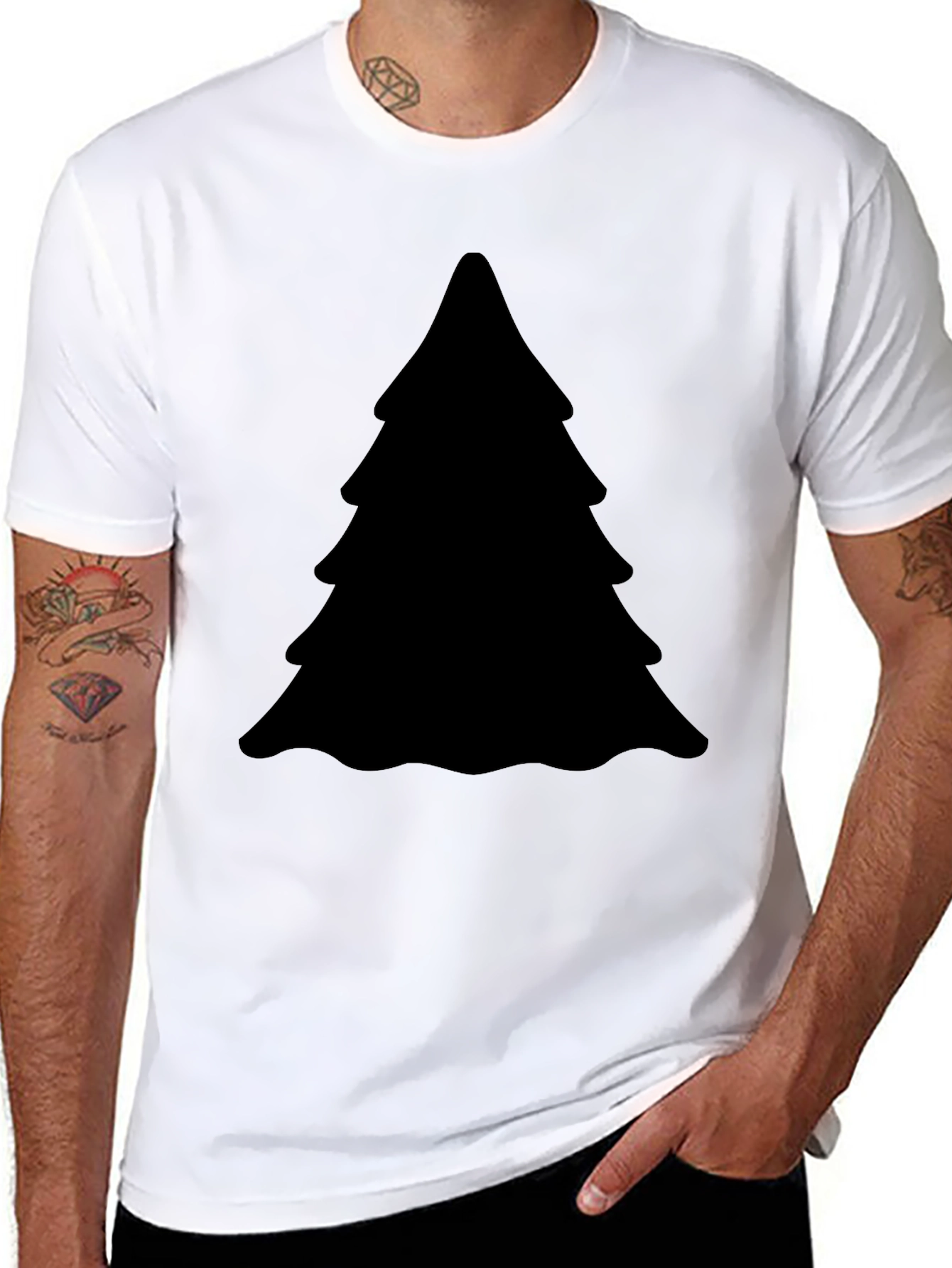 Christmas Tree Silhouette T-Shirt