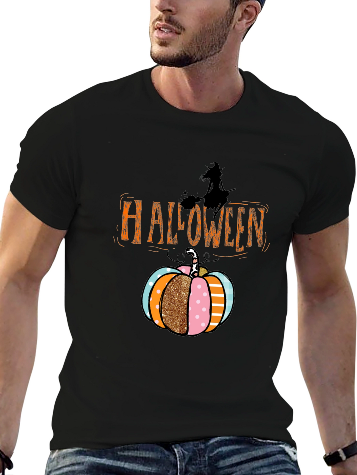 Halloween Pumpkin Witch T-Shirt