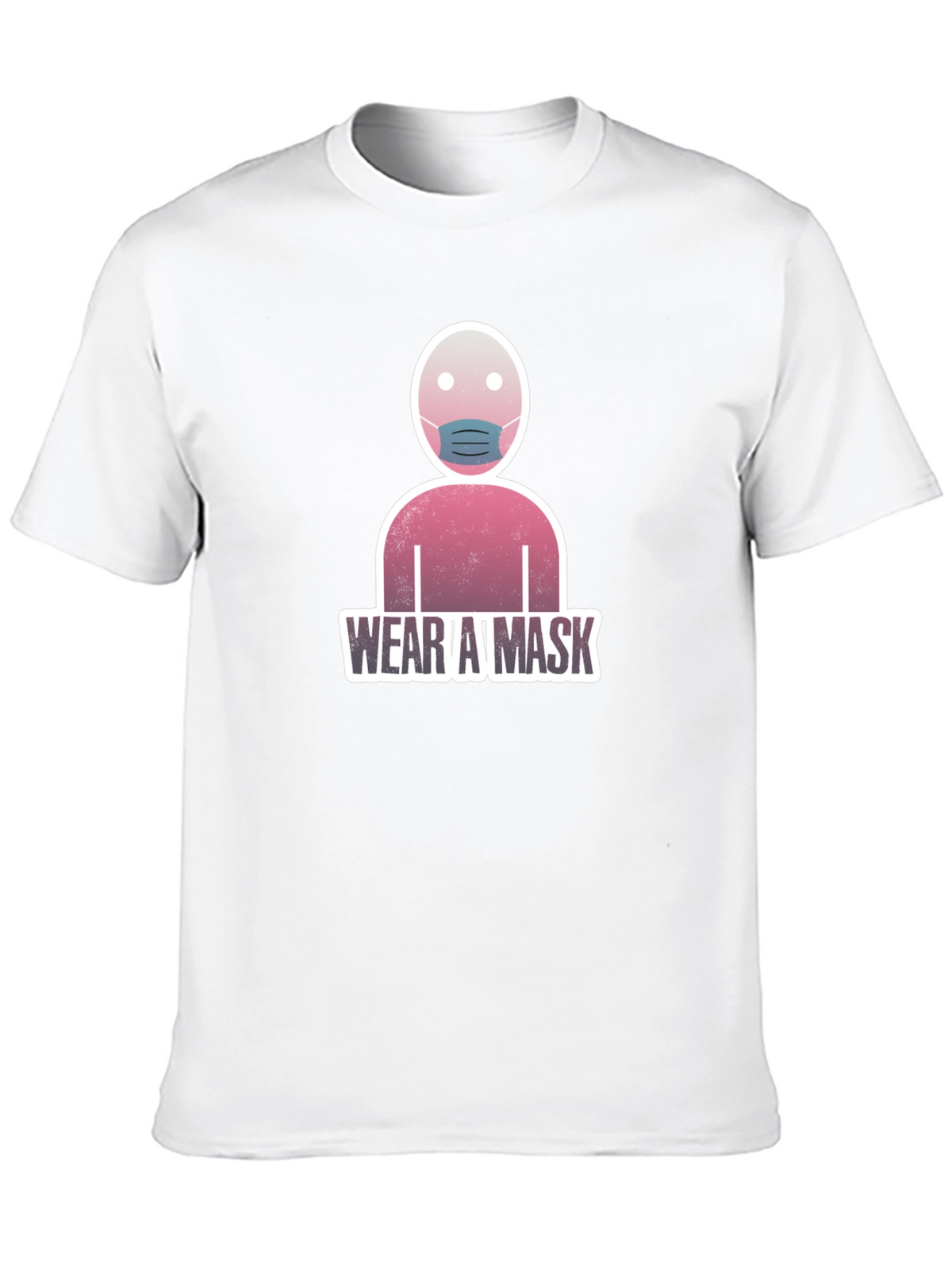Wear A Mask Graphic T-Shirt - Black Casual Tee