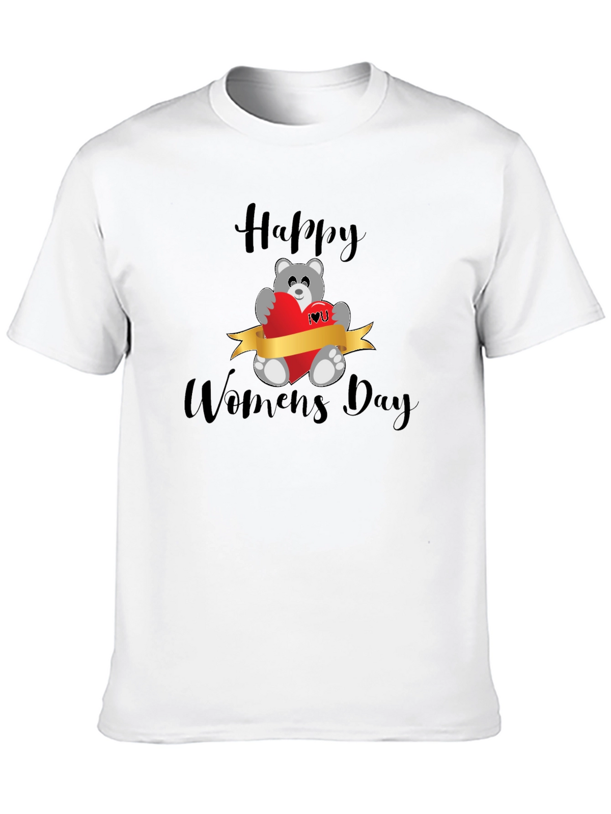Happy Womens Day Teddy Bear T-Shirt