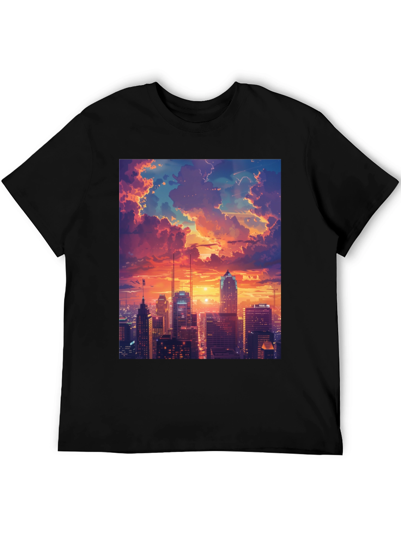 Sunset Cityscape Graphic Tee