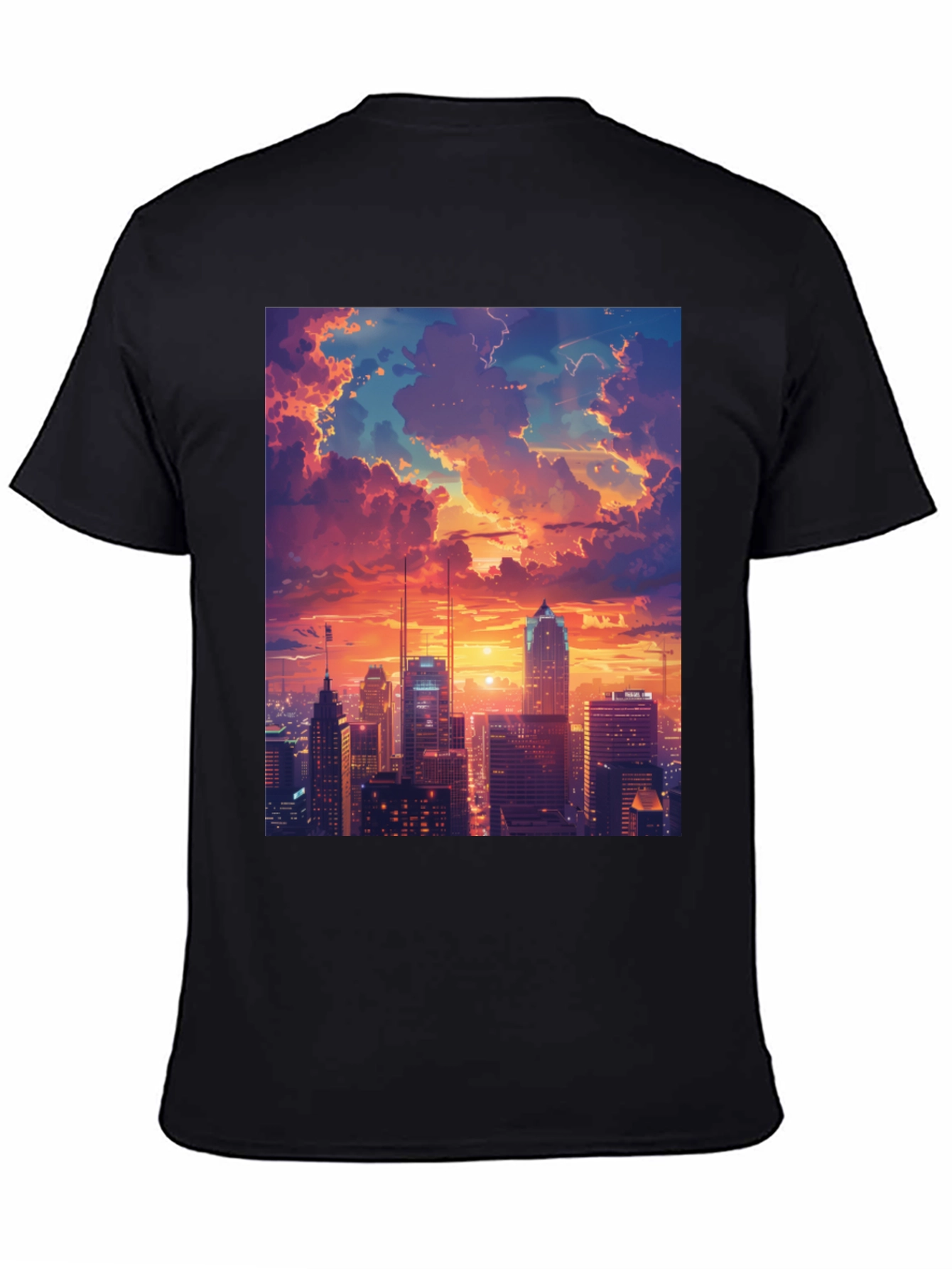 Sunset Cityscape Graphic Tee