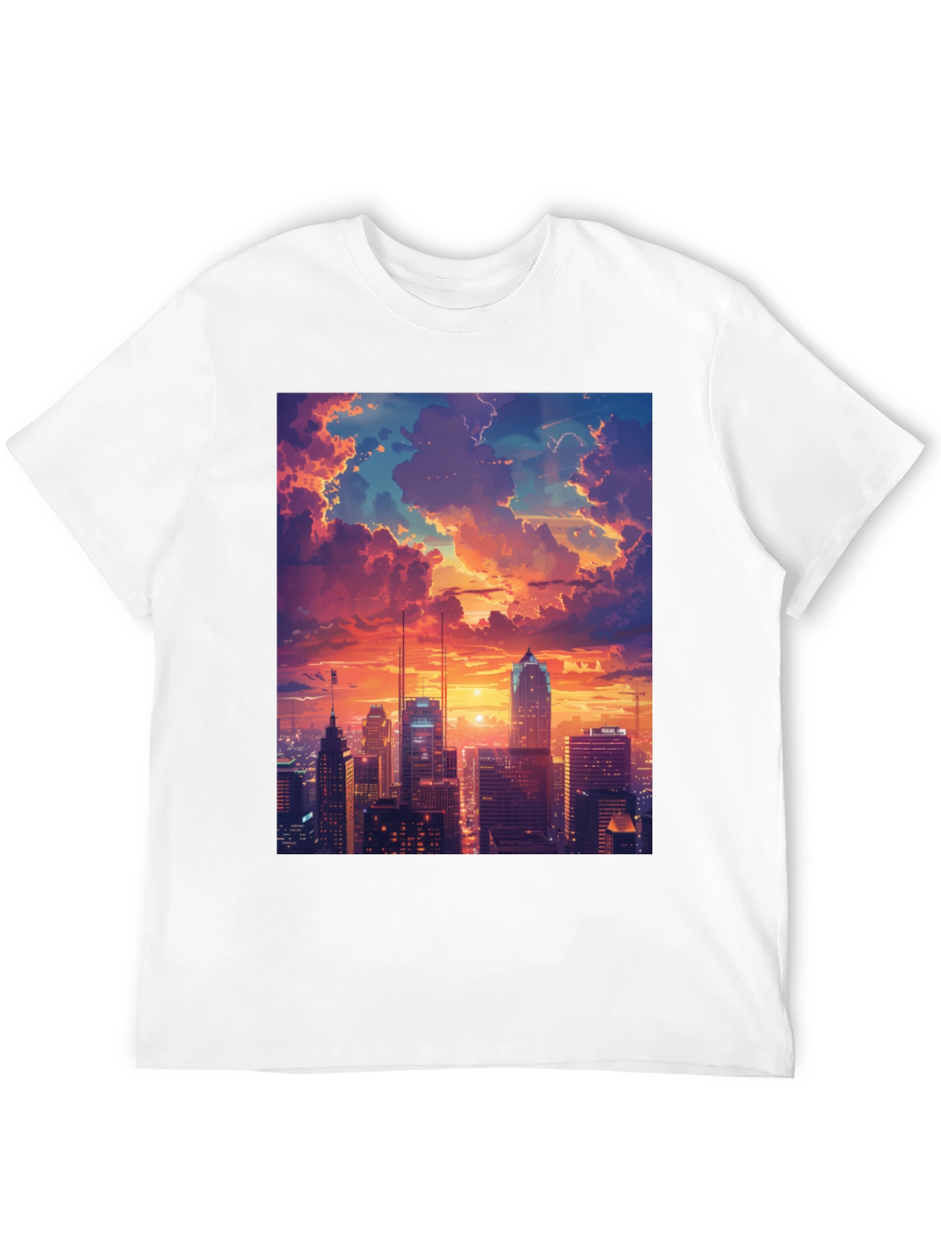 Sunset Cityscape Graphic Tee