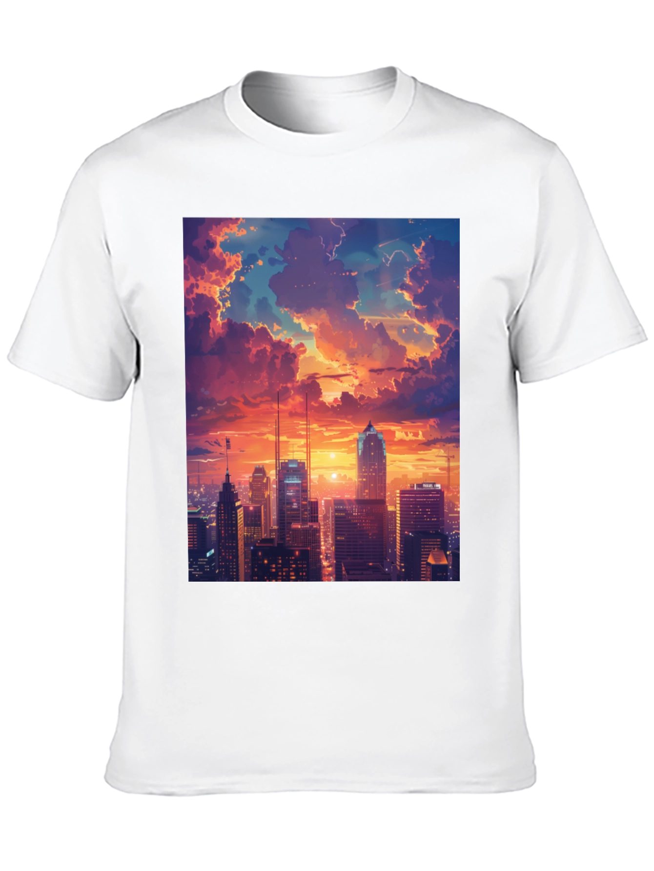 Sunset Cityscape Graphic Tee