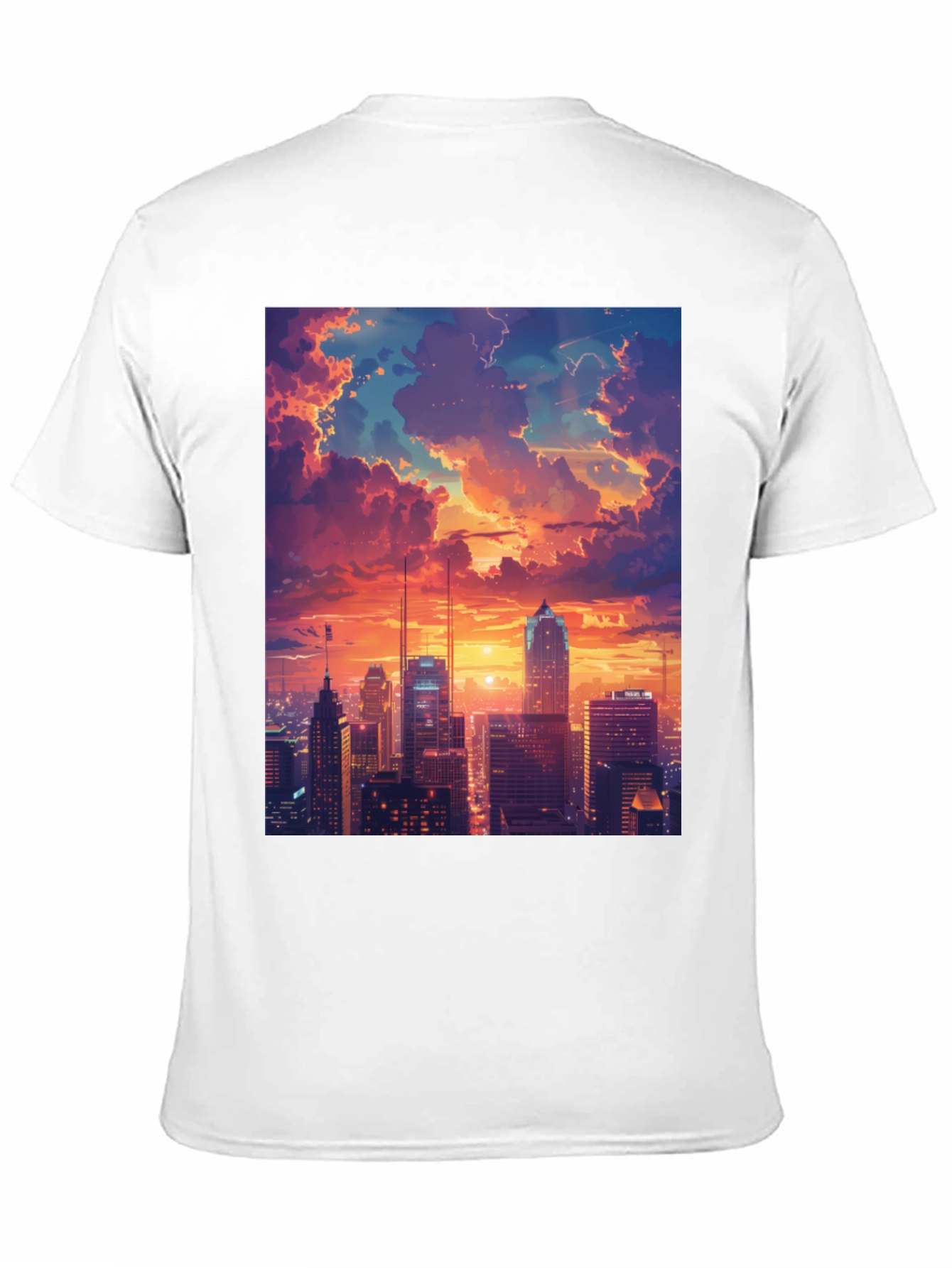 Sunset Cityscape Graphic Tee