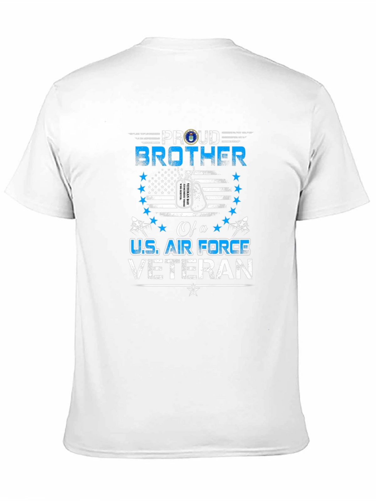 Proud Brother U.S. Air Force Veteran Black T-Shirt