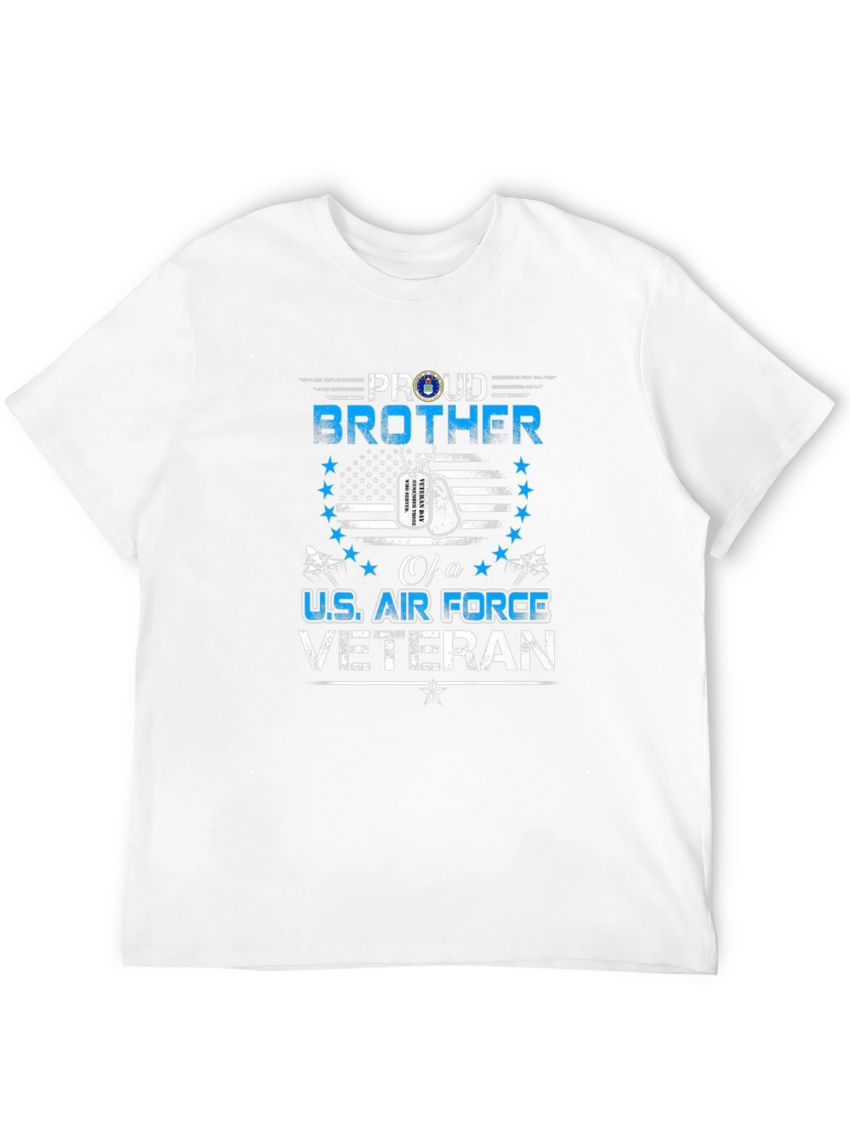 Proud Brother U.S. Air Force Veteran Black T-Shirt