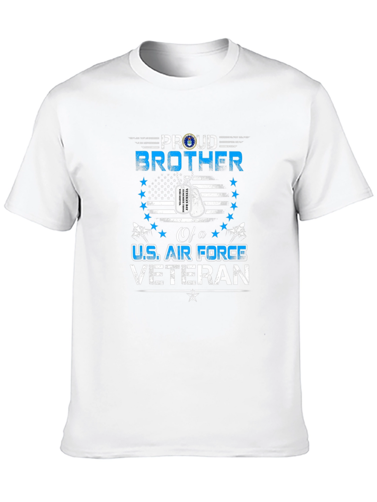 Proud Brother U.S. Air Force Veteran Black T-Shirt