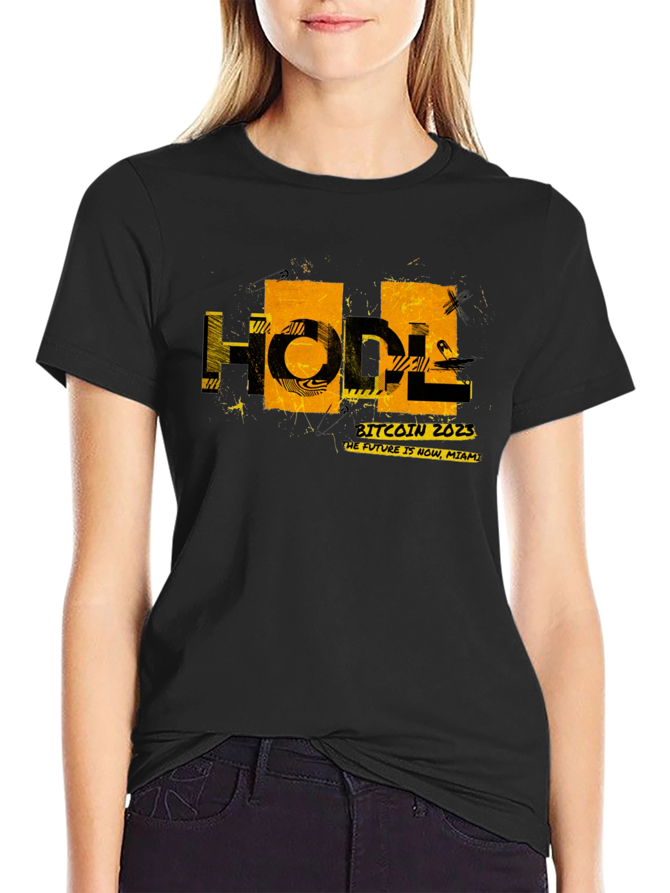Bitcoin 2023 HODL Graphic Black T-Shirt