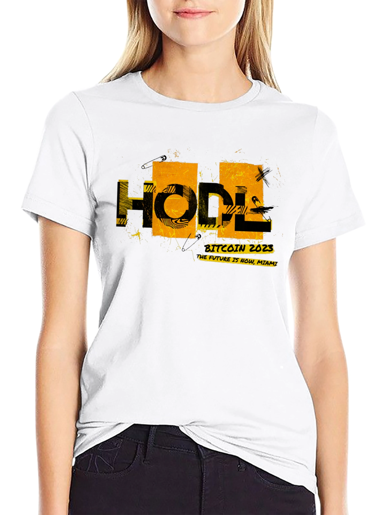 Bitcoin 2023 HODL Graphic Black T-Shirt