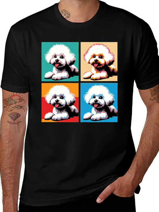 Pop Art Bichon Frise Dog T-Shirt