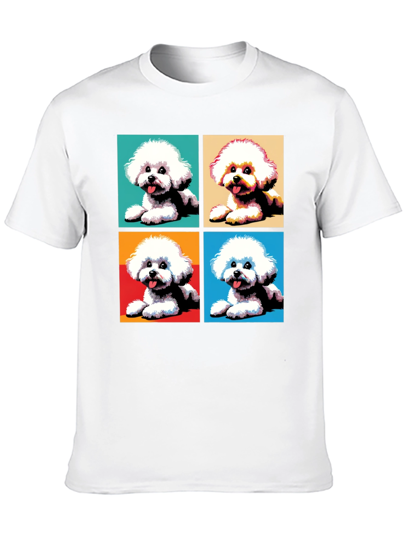 Pop Art Bichon Frise Dog T-Shirt