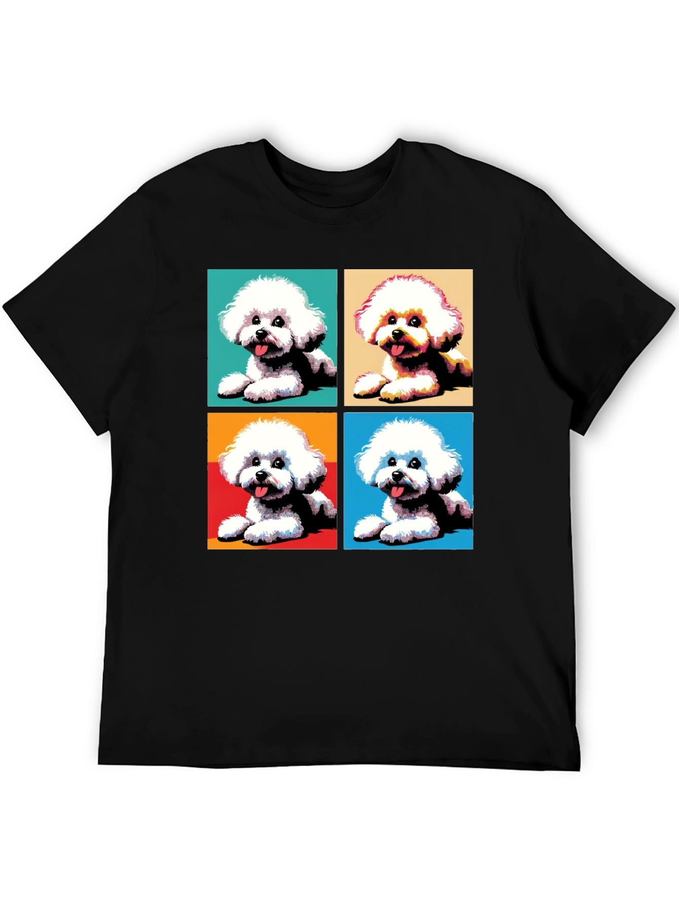Pop Art Bichon Frise Dog T-Shirt