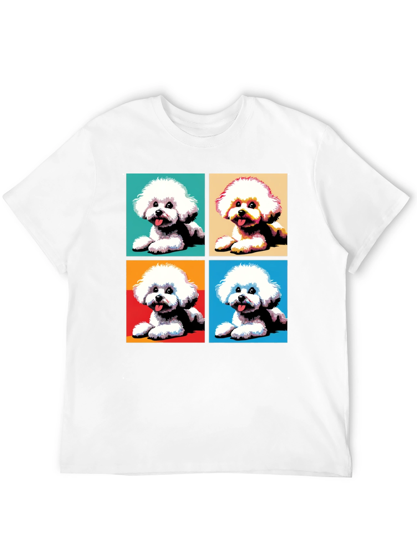 Pop Art Bichon Frise Dog T-Shirt