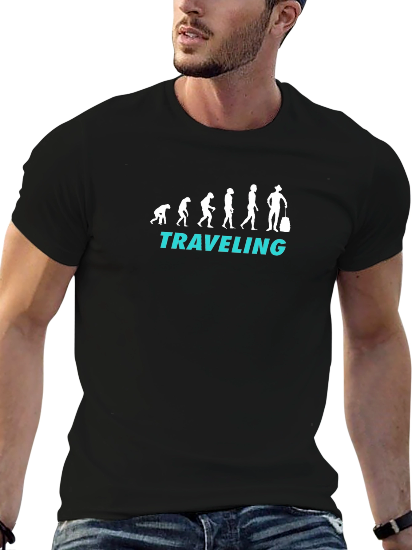 Evolution of Traveler Graphic T-Shirt