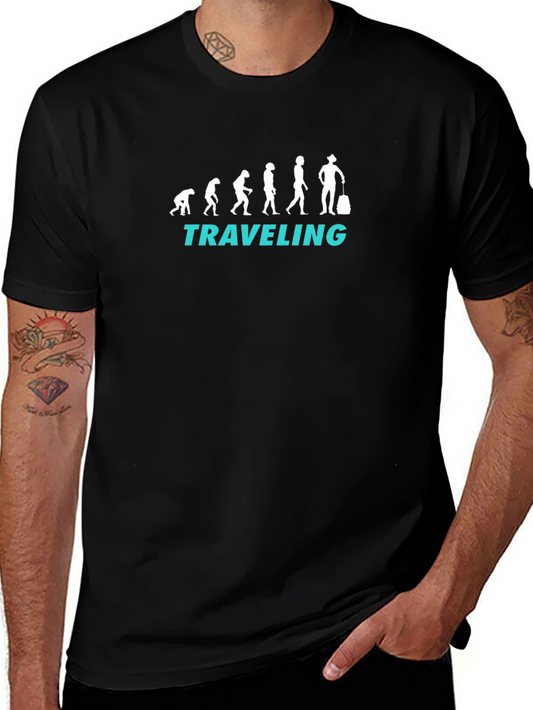 Evolution of Traveler Graphic T-Shirt