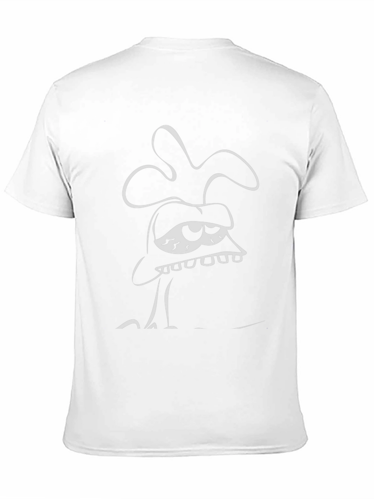 Funky Cartoon Character Graphic Black T-Shirt