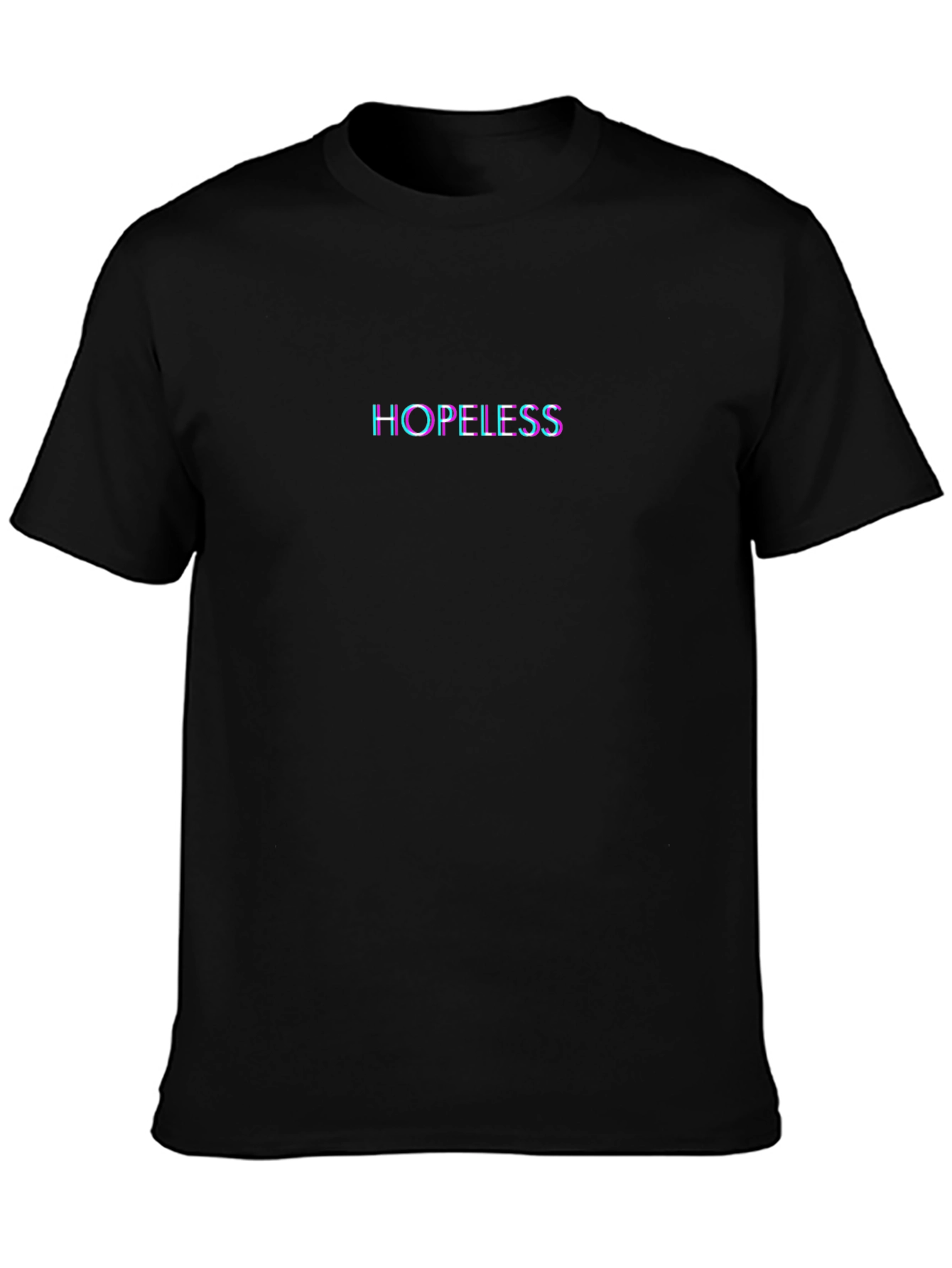 Hopeless Glitchcore Graphic Black T-Shirt