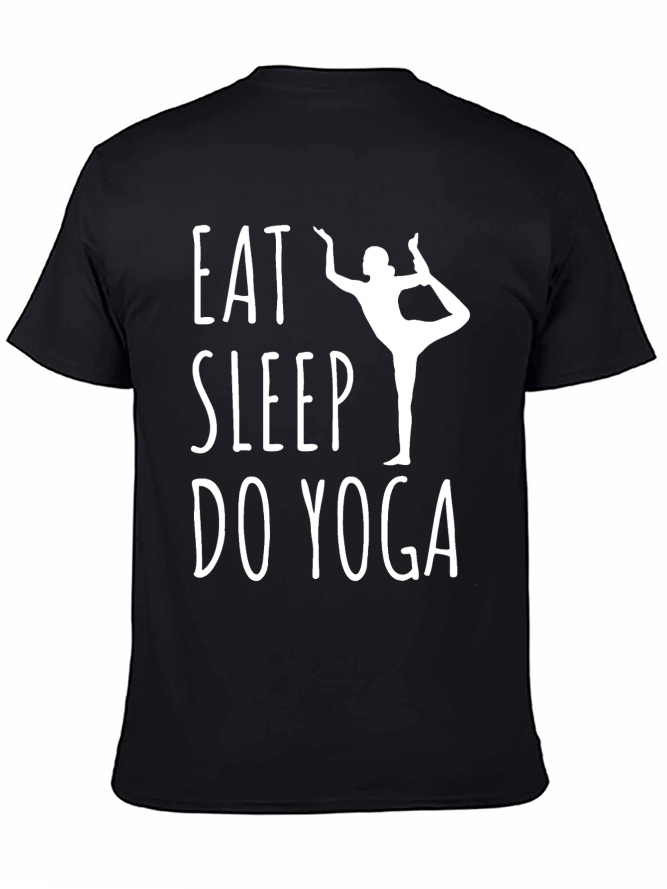 Eat Sleep Do Yoga Black T-Shirt