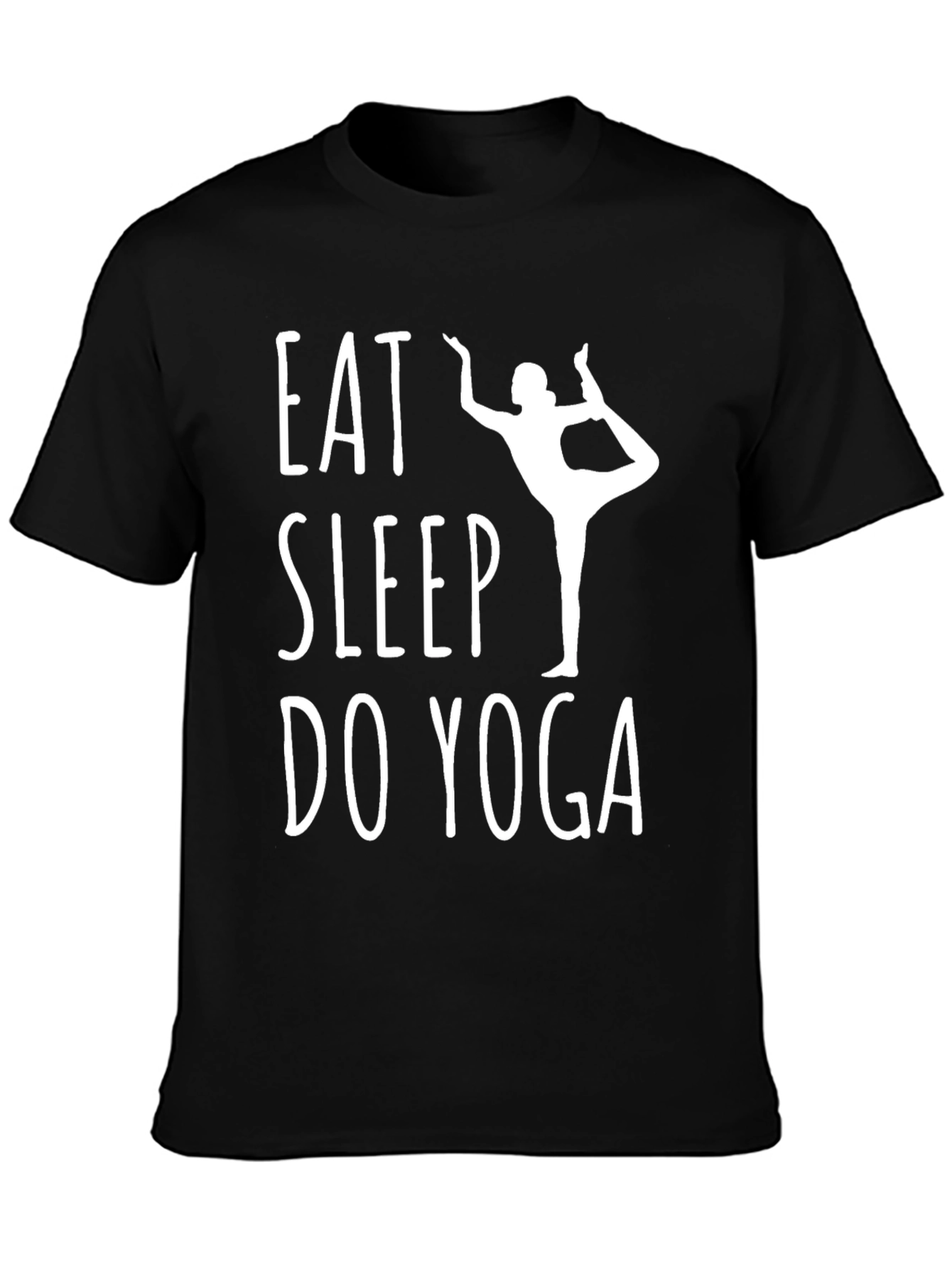 Eat Sleep Do Yoga Black T-Shirt