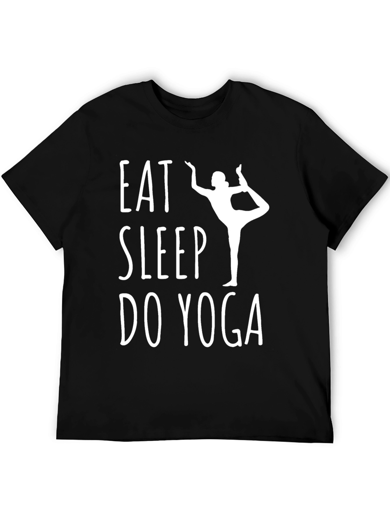 Eat Sleep Do Yoga Black T-Shirt
