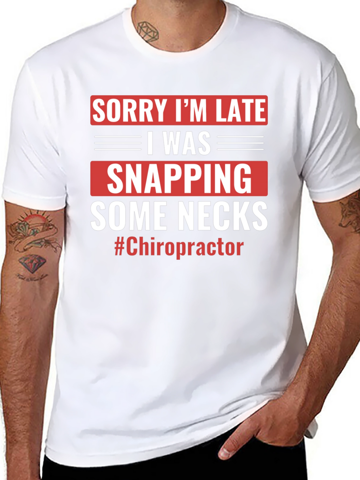 Funny Chiropractor T-Shirt - Snapping Necks Humor