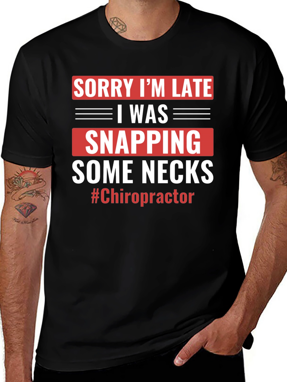 Funny Chiropractor T-Shirt - Snapping Necks Humor