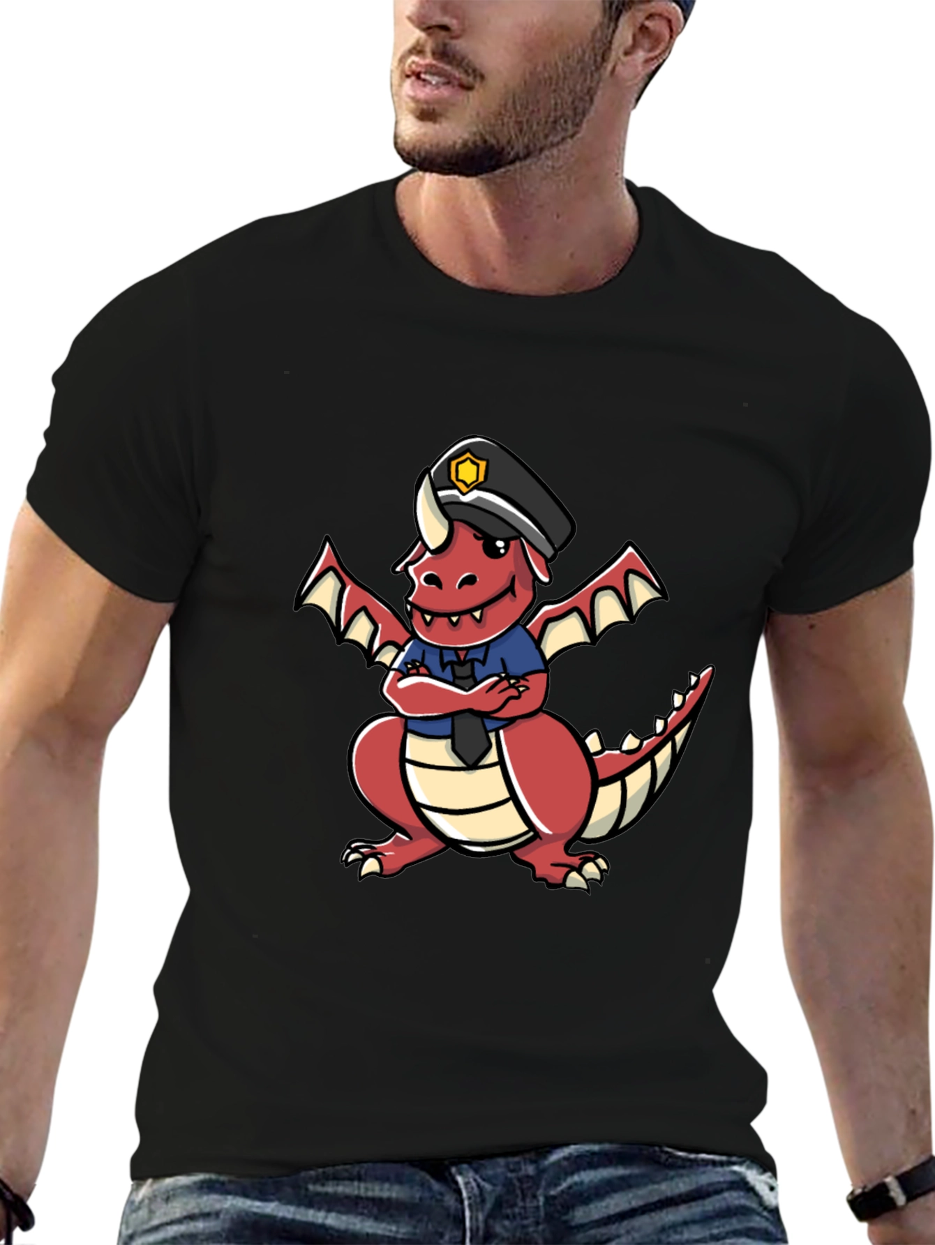 Dragon Police Officer T-Shirt