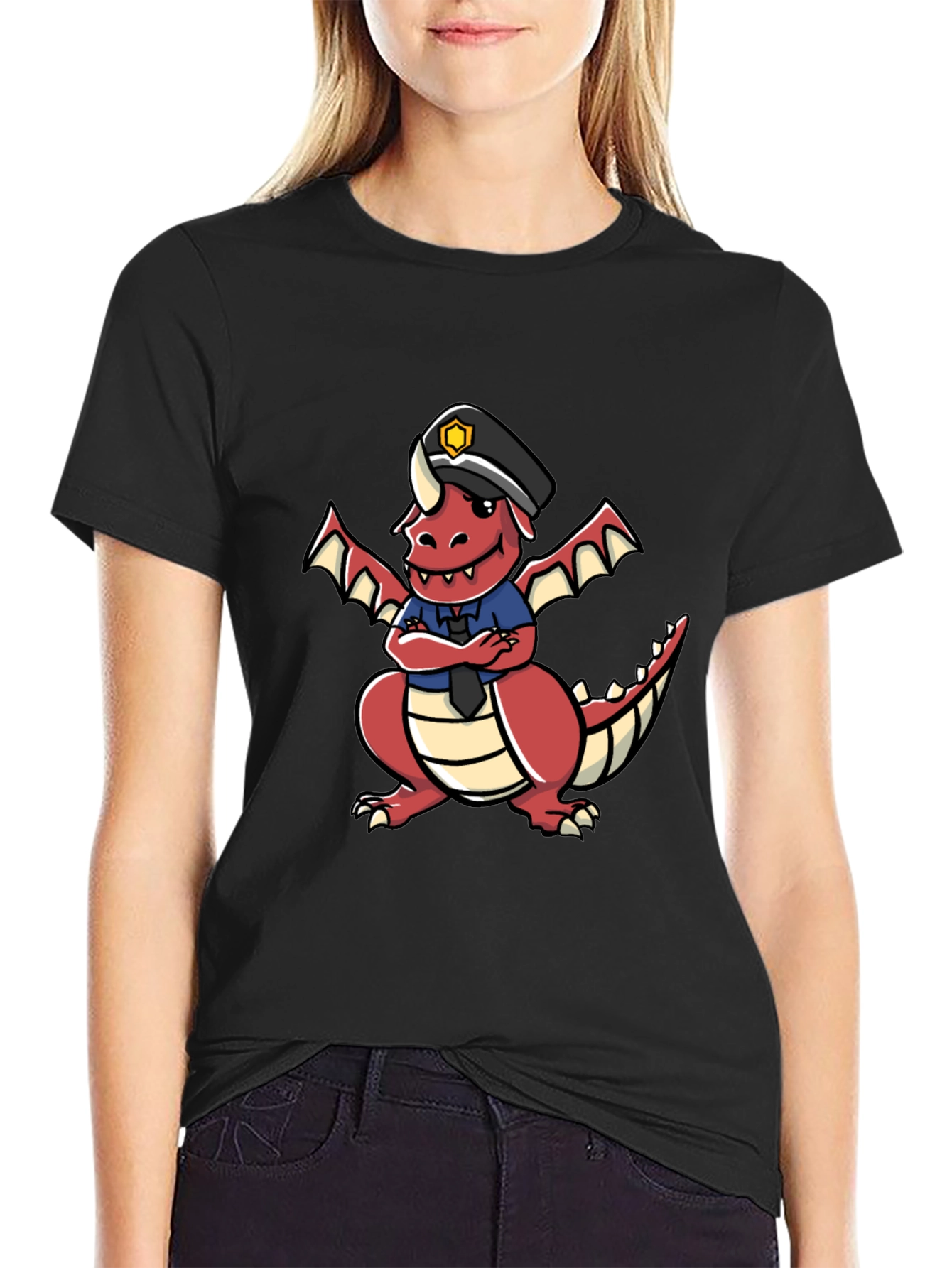 Dragon Police Officer T-Shirt