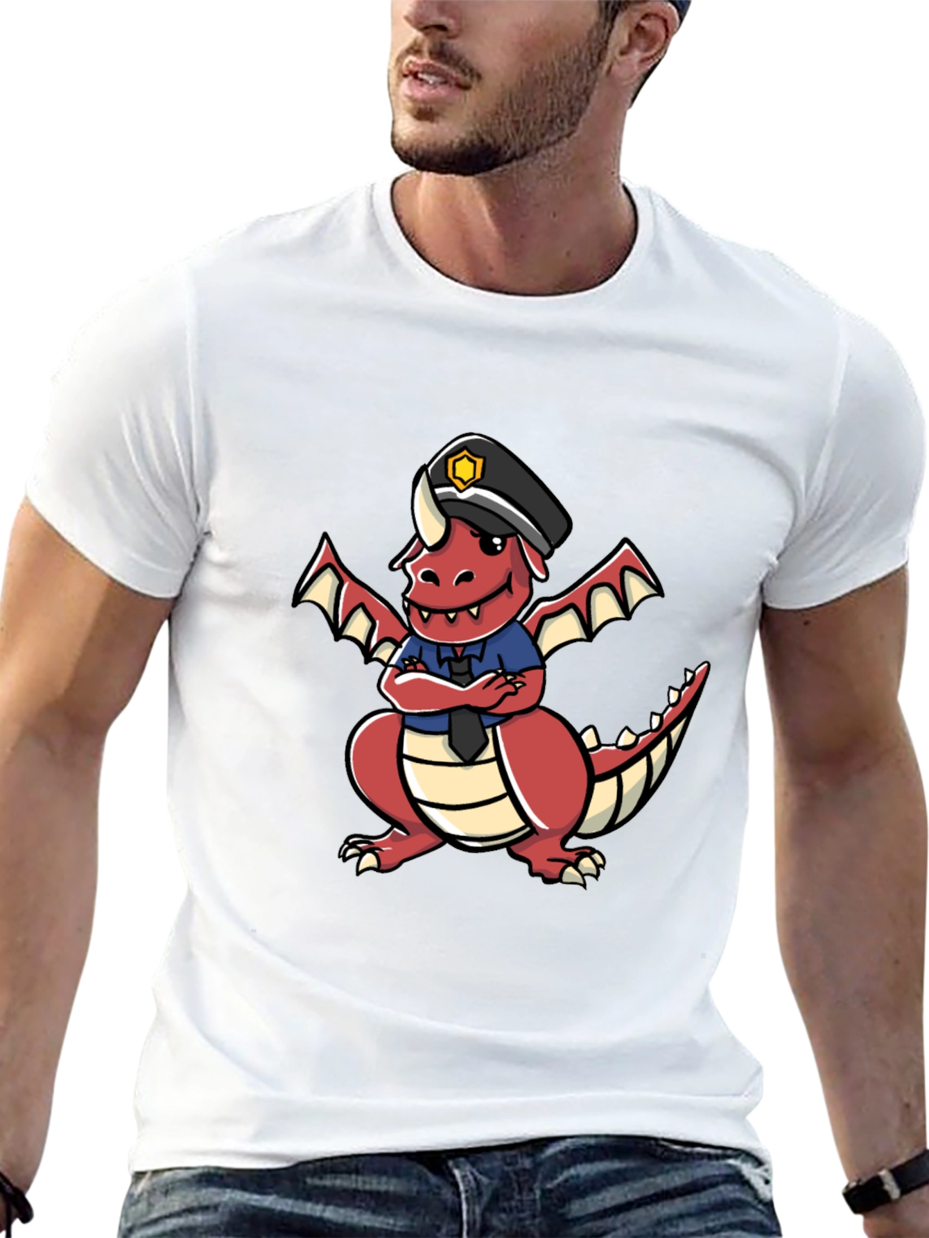 Dragon Police Officer T-Shirt