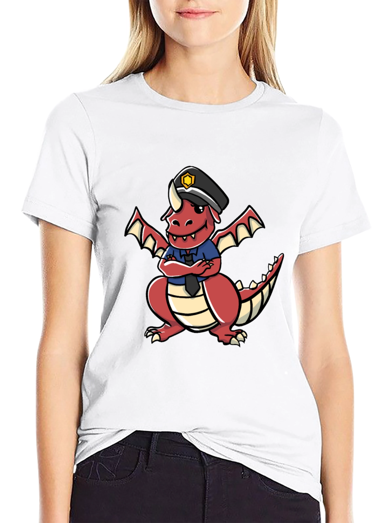 Dragon Police Officer T-Shirt