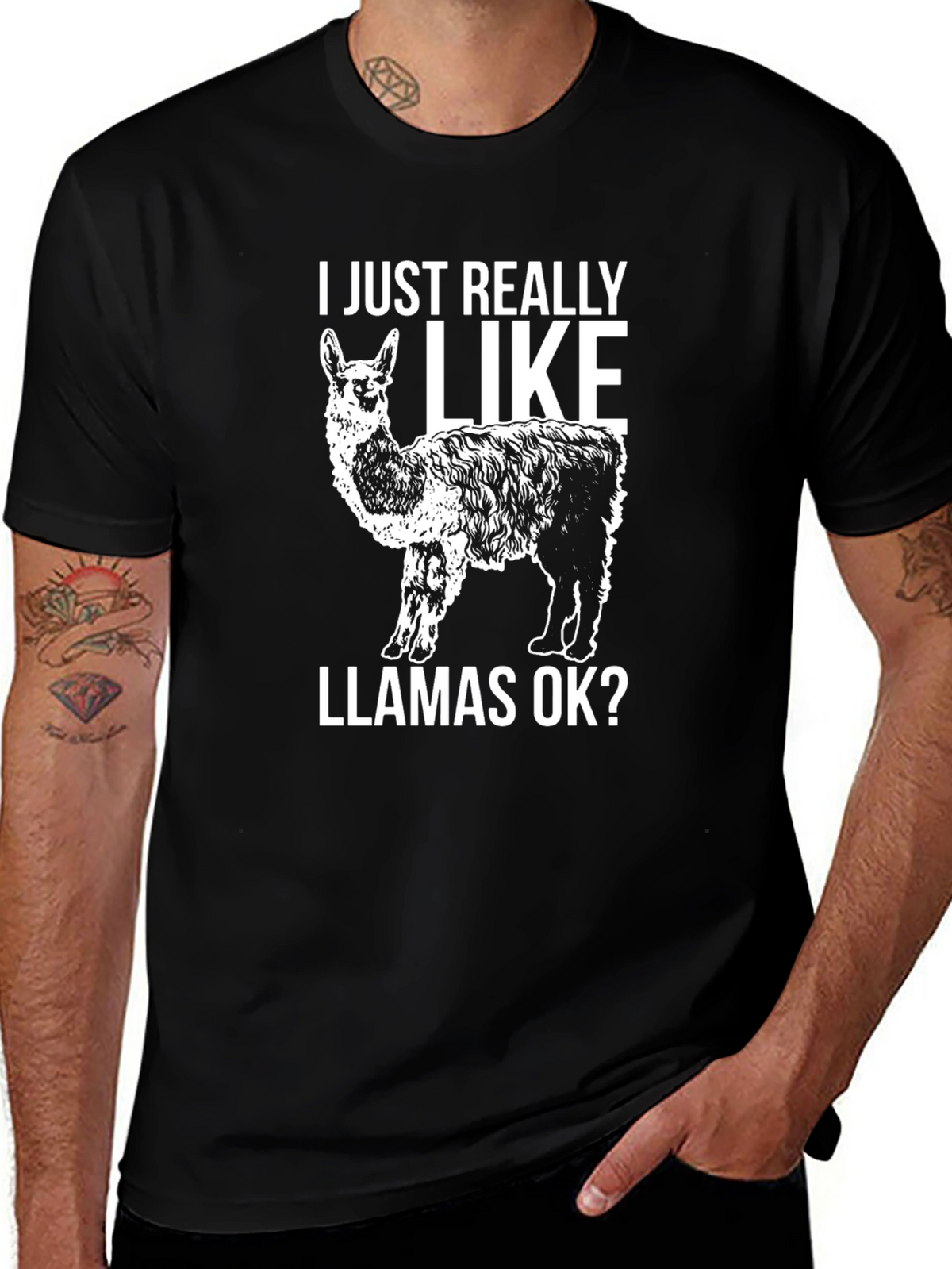 Llama Lover T-Shirt - I Just Really Like Llamas