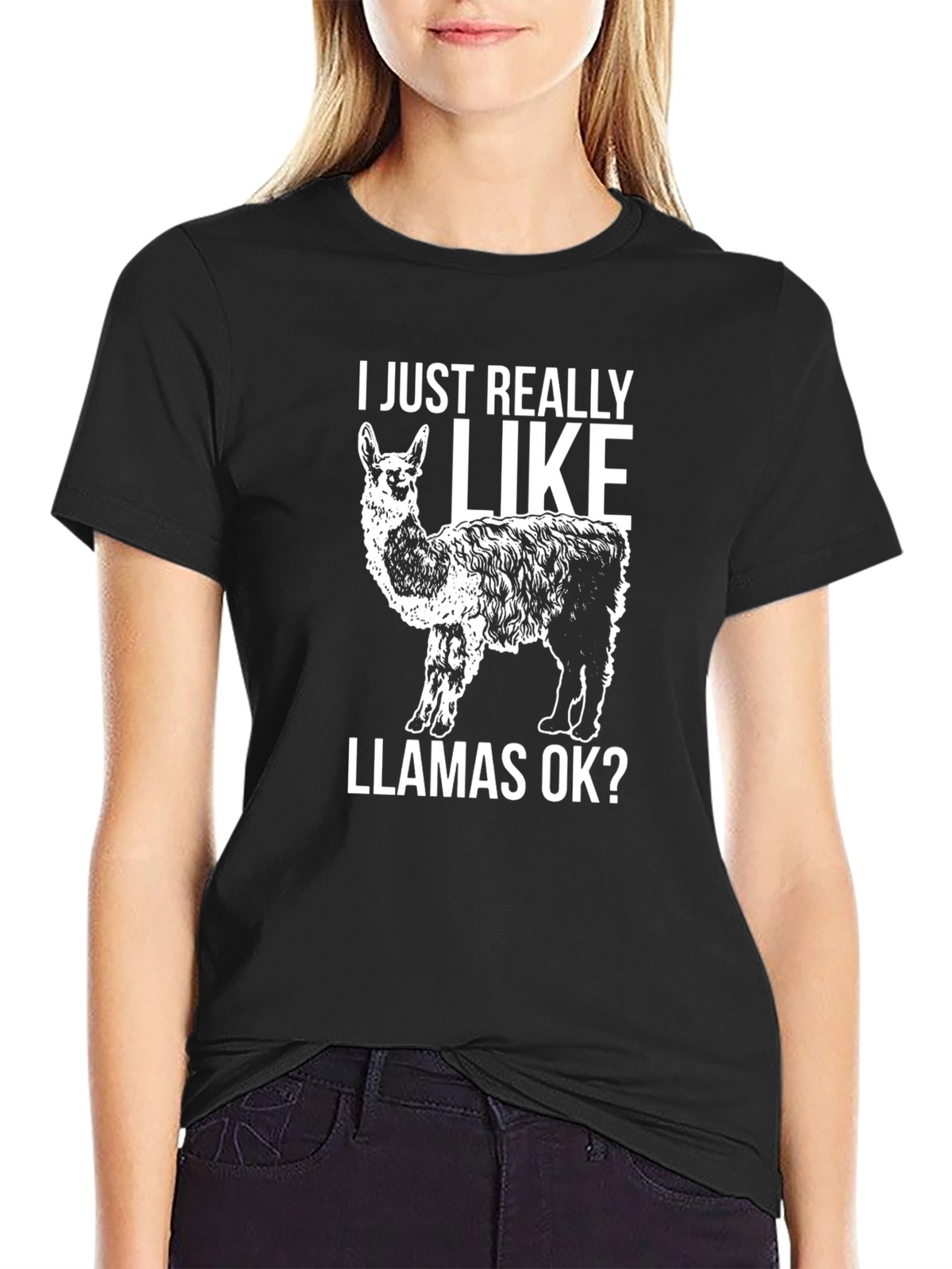 Llama Lover T-Shirt - I Just Really Like Llamas