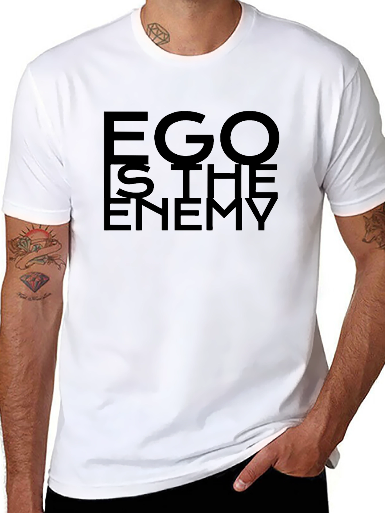 Ego is the Enemy Black T-Shirt