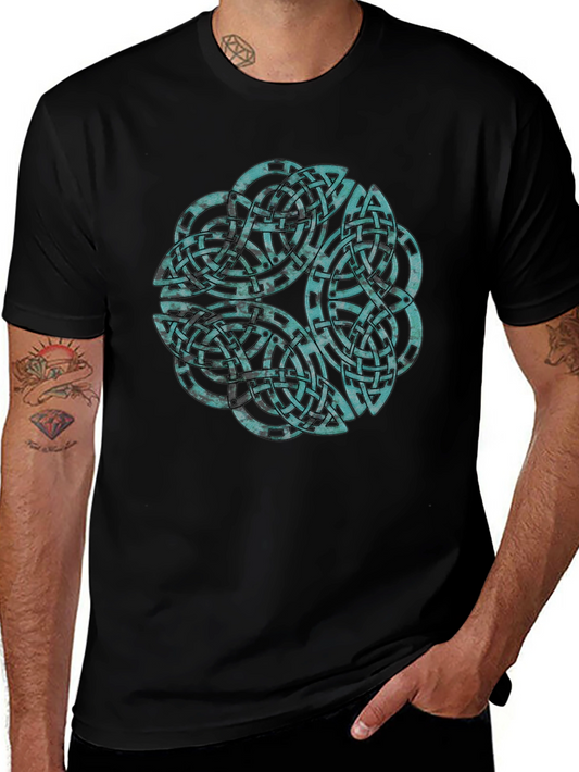 Celtic Knot Graphic Tee - Black