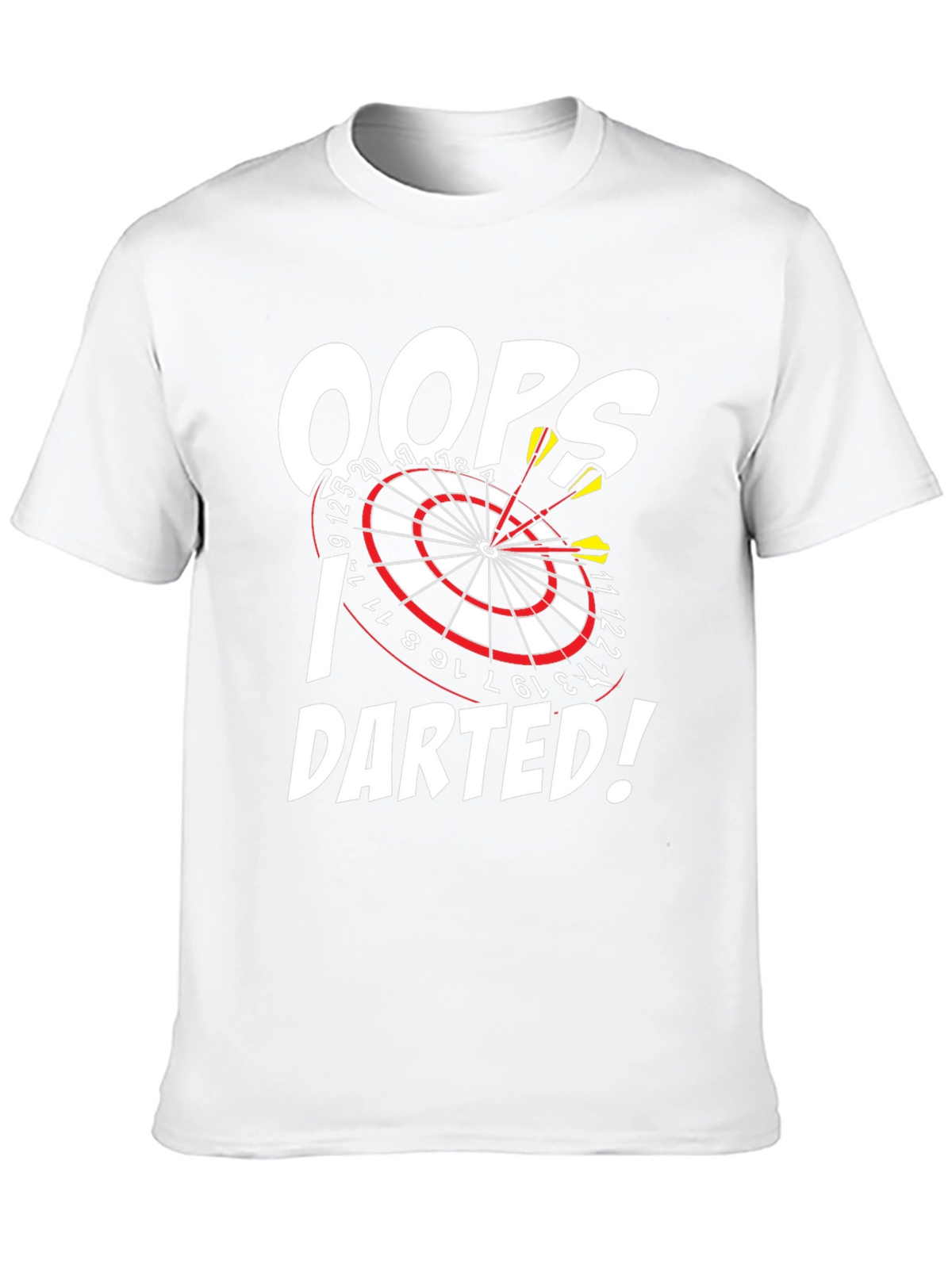 Oops! I Darted! Dartboard Graphic T-Shirt